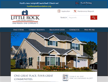 Tablet Screenshot of littlerock-family-housing.com